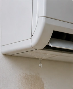 Water dripping from indoor unit