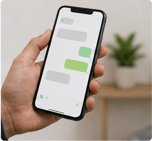 Contacting the technician to book a repair