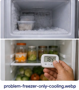 Freezer working but fridge section not cooling